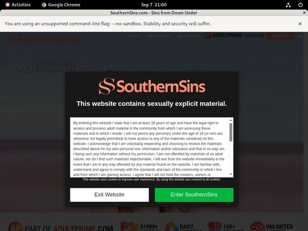 $1 Southern Sins Trial Offer
