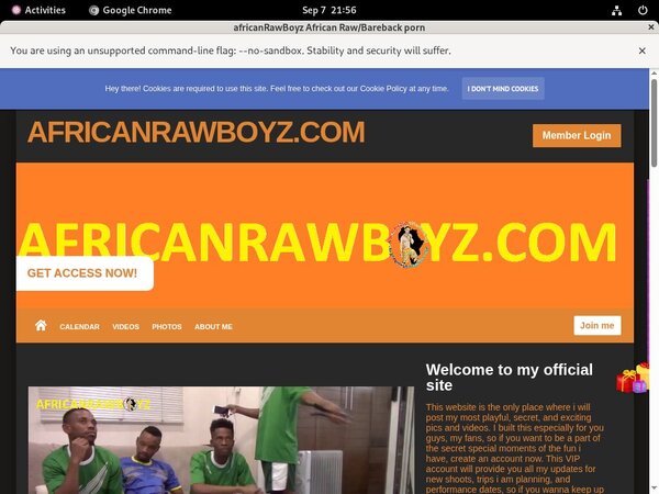 AfricanRawBoyz Sign Up Form
