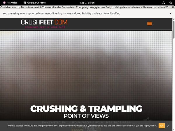 Crush Feet Day Trial Membership