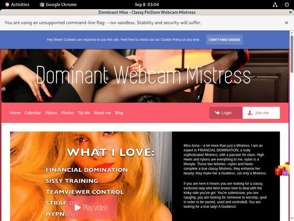 Dominant Miss - Classy FinDom Webcam Mistress Archives