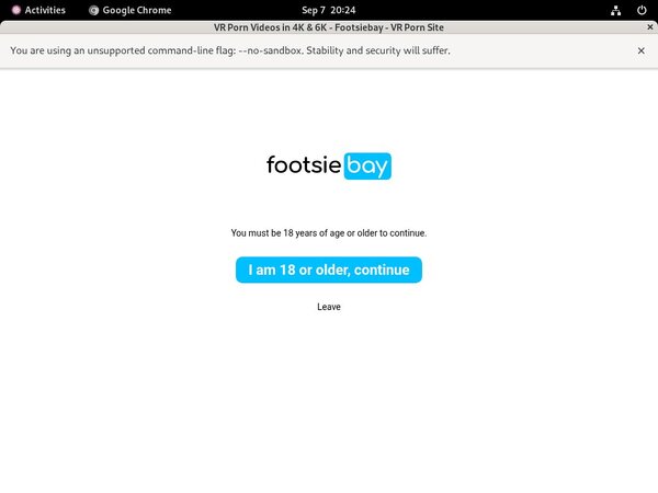 Footsie Bay Porn Pass