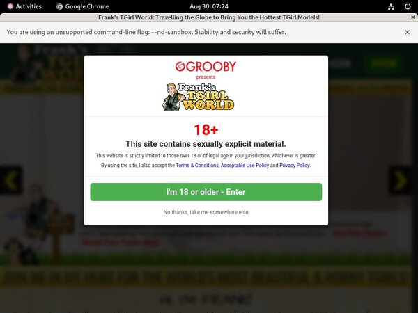 Franks-tgirlworld.com Password And Login
