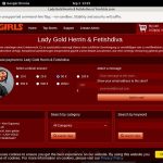 Free Lady Gold Fetishdiva Username And Password