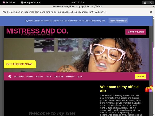 Free Mistressandco. Account Password