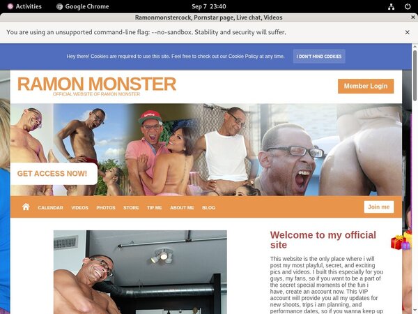 Free Ramonmonstercock.com Username And Pass