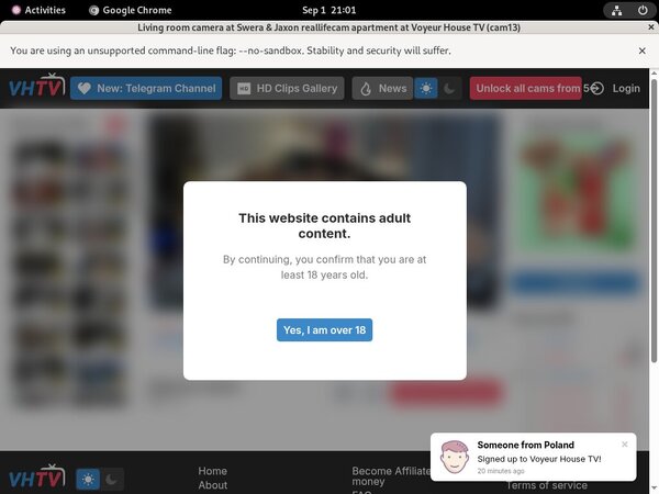 Free Voyeur House TV Codes