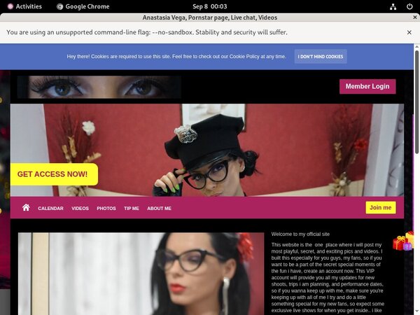 Get A Free Anastasia Vega Password