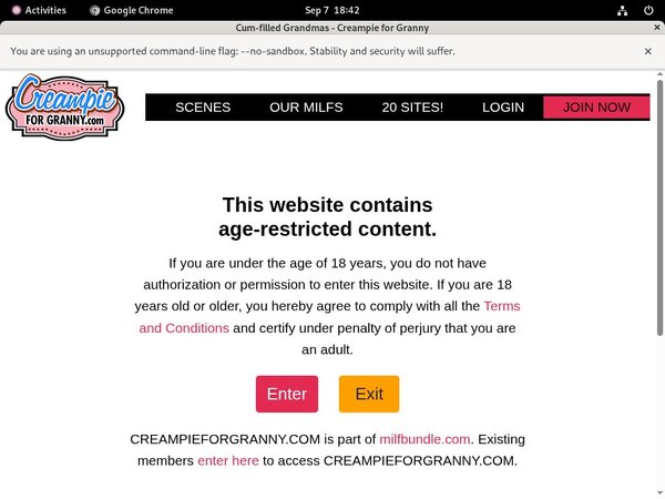 Get Creampieforgranny.com Discount Link