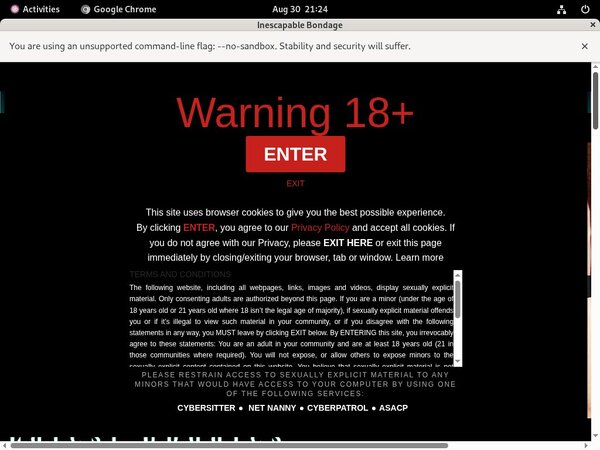 Inescapable Bondage Hacked Account