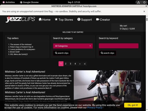 Mistress Jennifer Carter Free Users