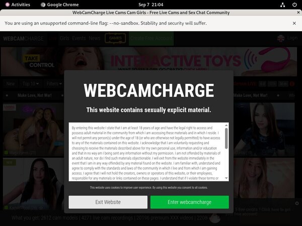 New Webcam Charge Promo Code