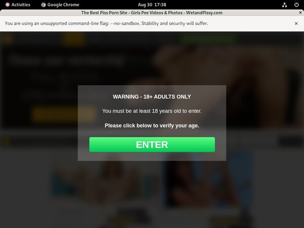 New Wet And Pissy Passwords