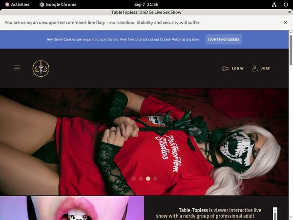 Paypal Signup TableTopless