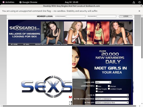 Sexsearch.com Access Free