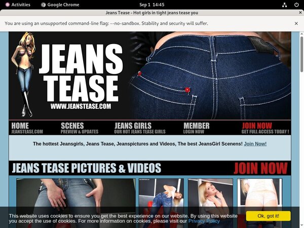 Tease Jeans Trial Membership