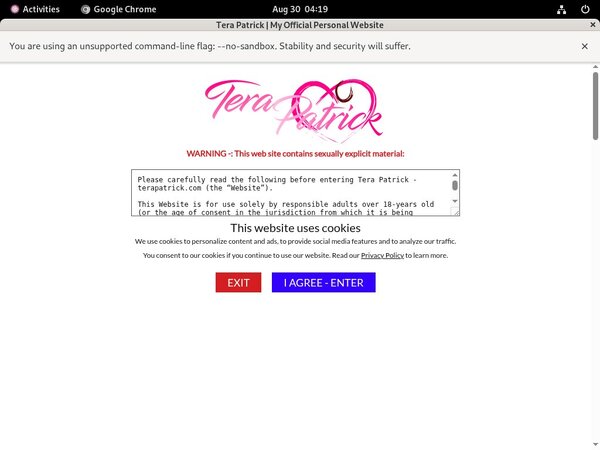 Tera Patrick Free Trial Code