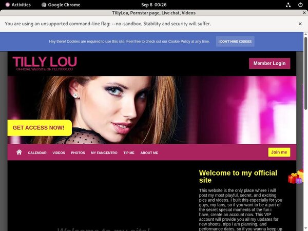 Tillyxxxlou.modelcentro.com Promo Trial
