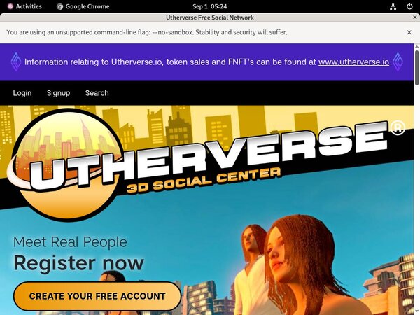 Utherverse.com Discount Registration