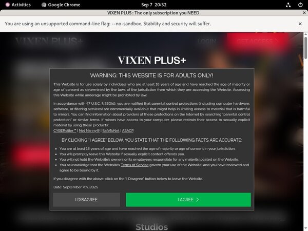 Vixen Plus Sign Up Discount