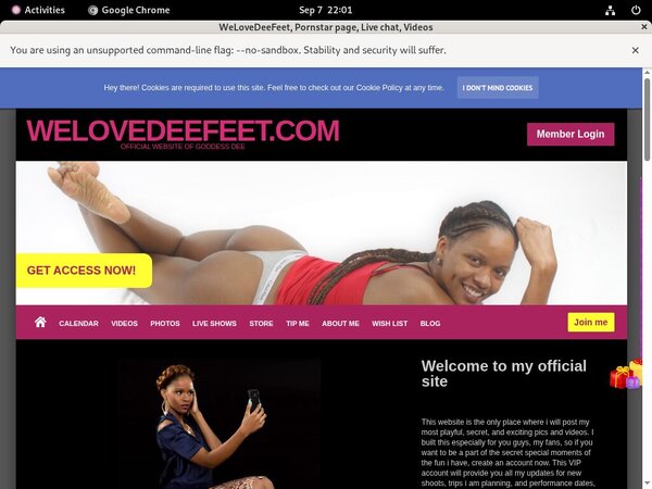 WeLoveDeeFeet For Tablet