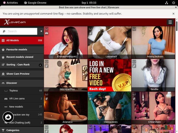 X Love Cam Login Password