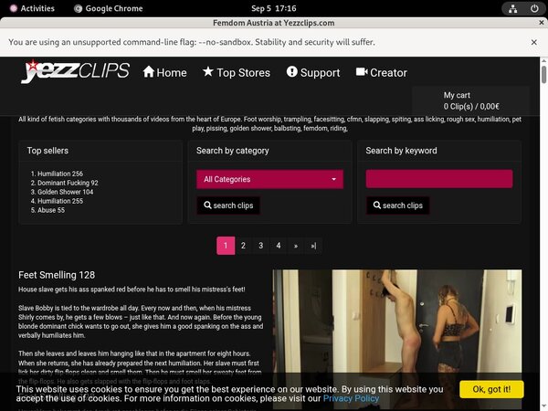 Yezzclips.com User Name