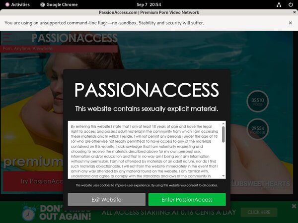 Passion Access Buy Credits
