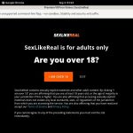 Sexlikereal Lifetime Membership
